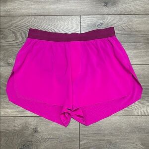 Lululemon Fast and Free Reflective 3” Lined Running‎ Shorts Pink Size Small
